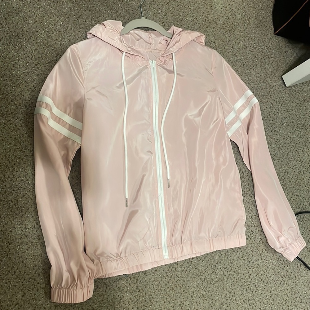 Baby pink SHEIN windbreaker